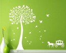Tree with Carriage Wall Decal Tree with Carriage Art Stickers